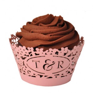 Cup Cake Wrapper - Monogram